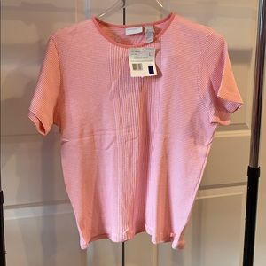 Liz Claiborne Waffle Knit Shirt NWT